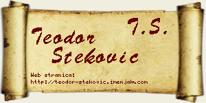 Teodor Steković vizit kartica